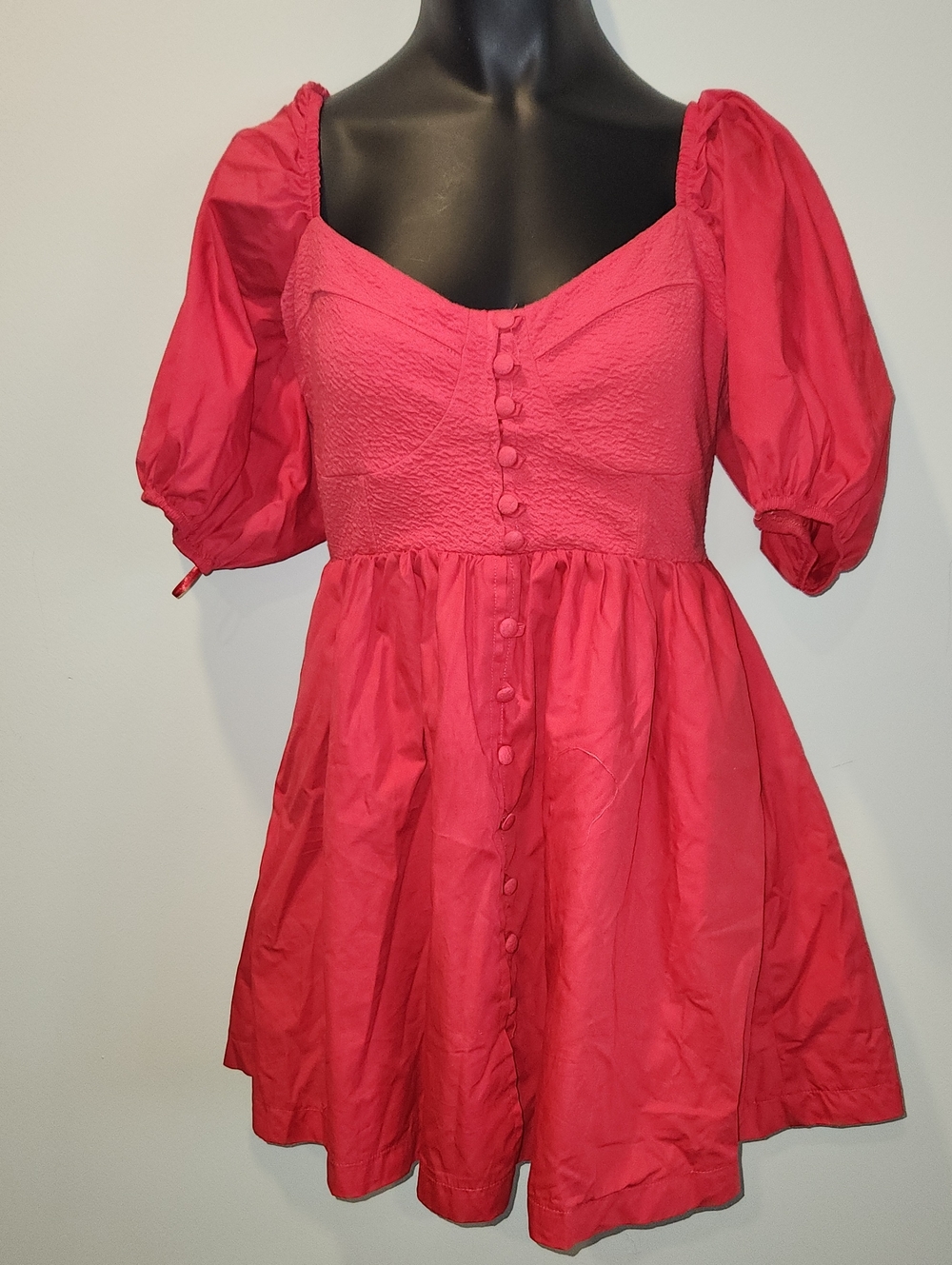 ANTHROPOLOGIE MAEVE  Hot Pink Dress Size M